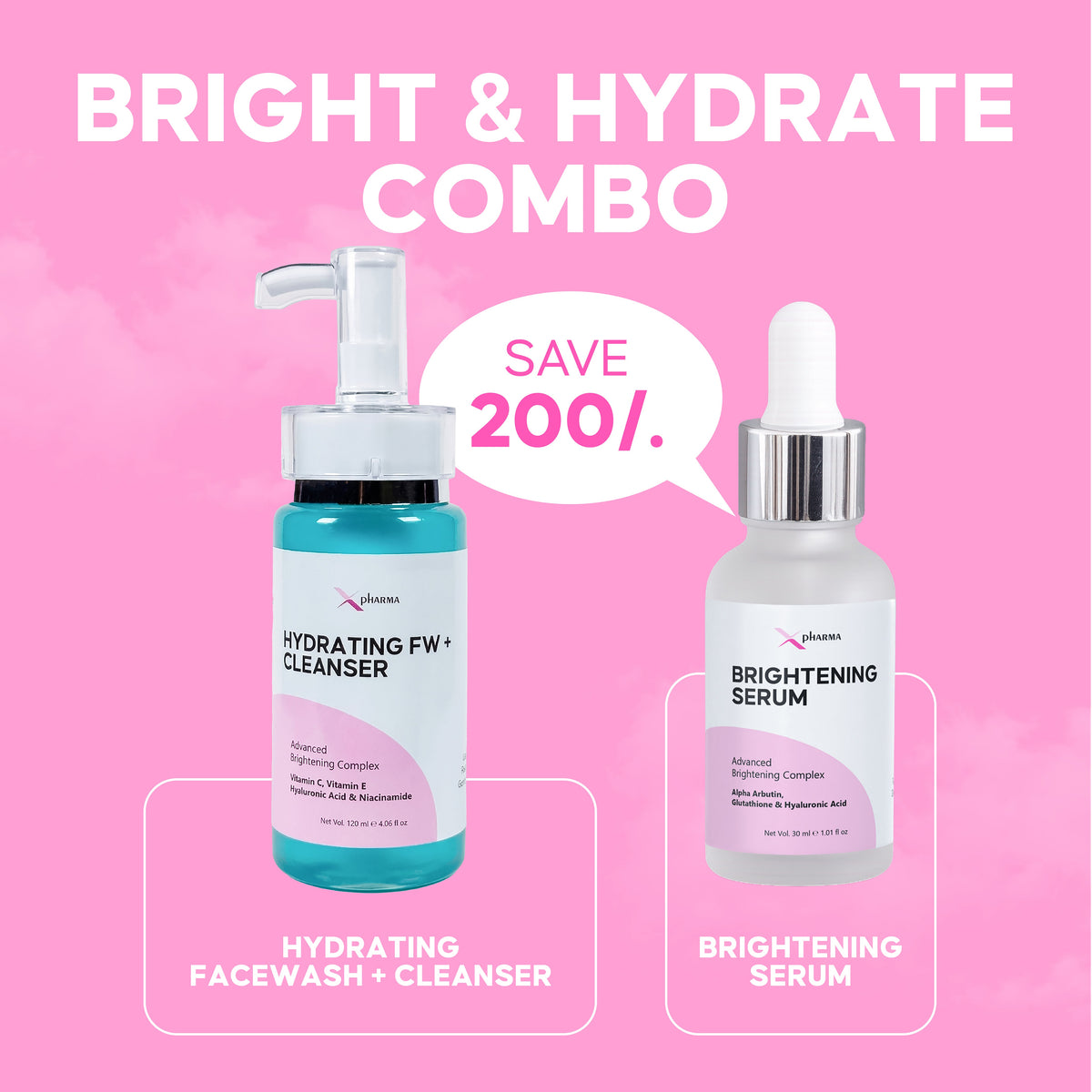Bright & Hydrate Combo - (Save Rs.200)