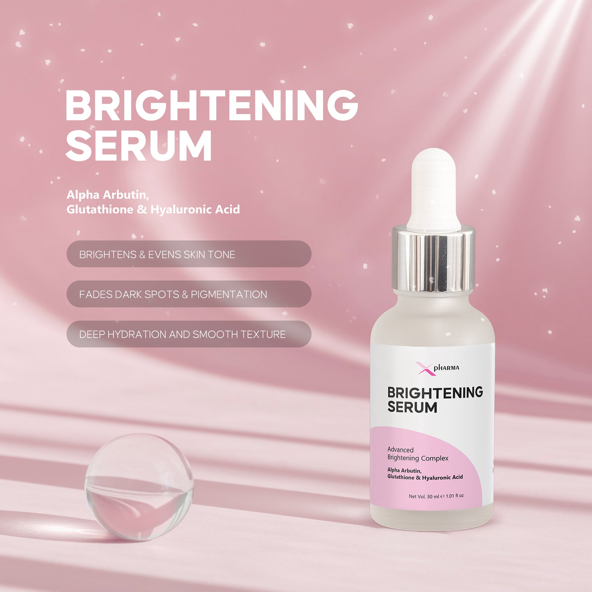 alpha arbutin and glutathione serum Insta White Whitening All-In-1 Vitamin C SPF 15 concentration serum for hyperpigmentation and scars Glutathione Serum with Alpha-Arbutin, Vitamin